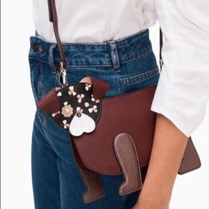 ❤️ Kate spade dog crossbody floral pup cherrywood